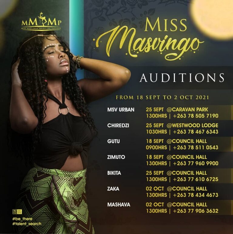 Miss Masvingo 2021 auditions draw nearer