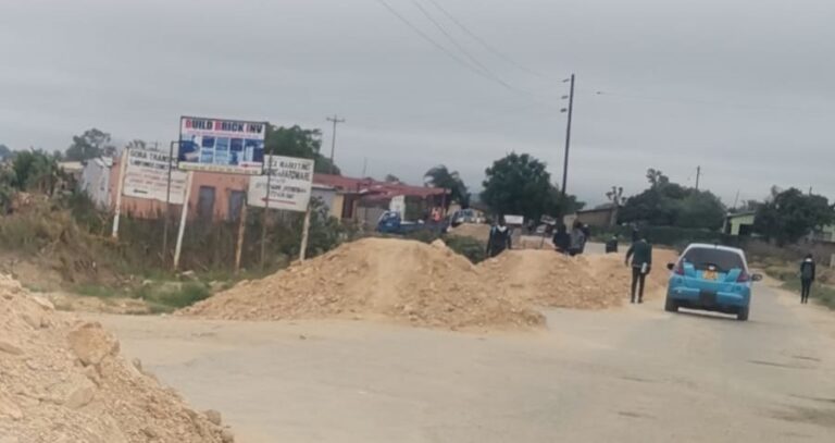 Overstaying heaps of gravel in Mucheke a potential road hazard