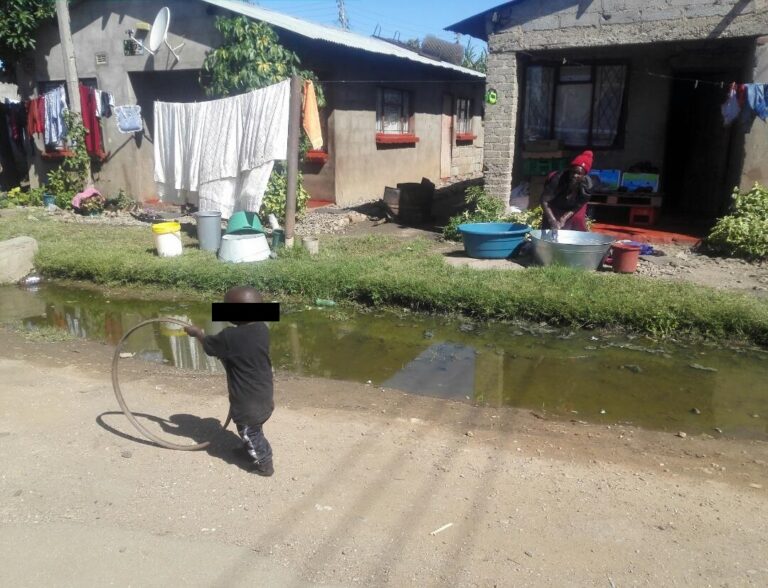 Residents cry foul over blocked sewer