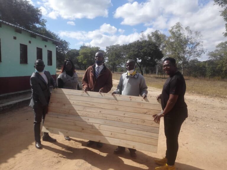 Gamwa former learners donate building material to school