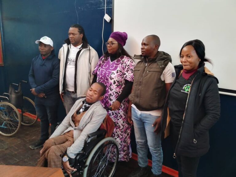 Nigel Tahwa receives new wheelchair