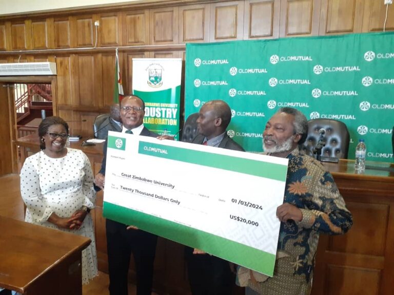 Old Mutual injects US$20k into GZU’s new National Centre of Excellence