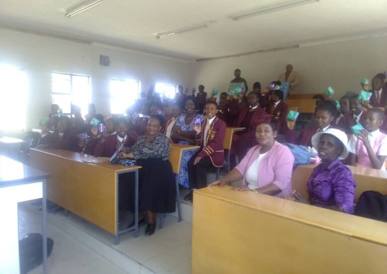 UWPCG donates sanitary wear to Ndarama High girls