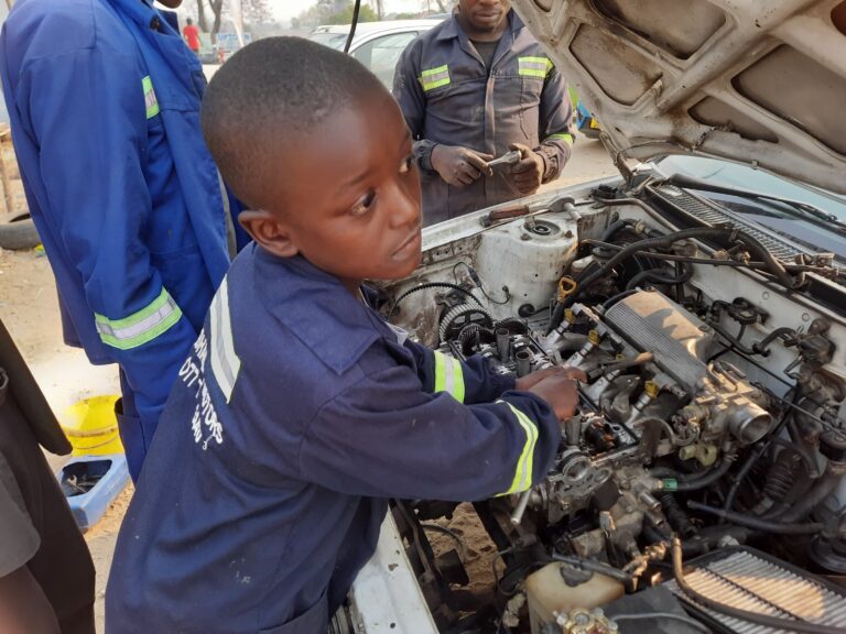 Eight-year-old ‘mechanic’ defies odds