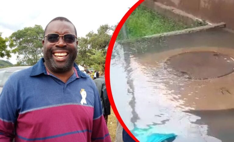 Sewage floods MP Chiduwa’s house