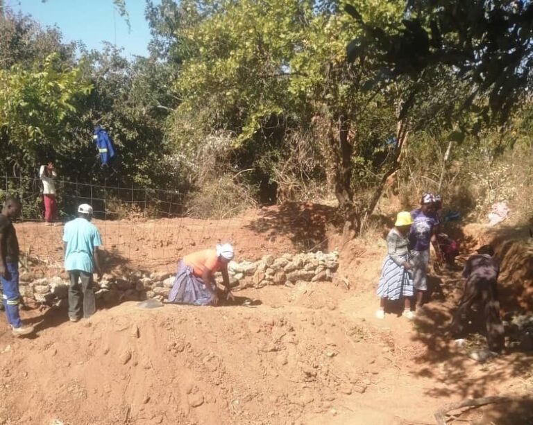 Turning Scars into Seeds, Bikita community harvesting water from Idai gullies
