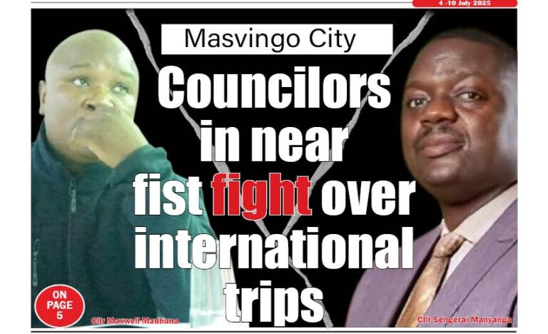 Masvingo City councilors in near fist fight over international trips