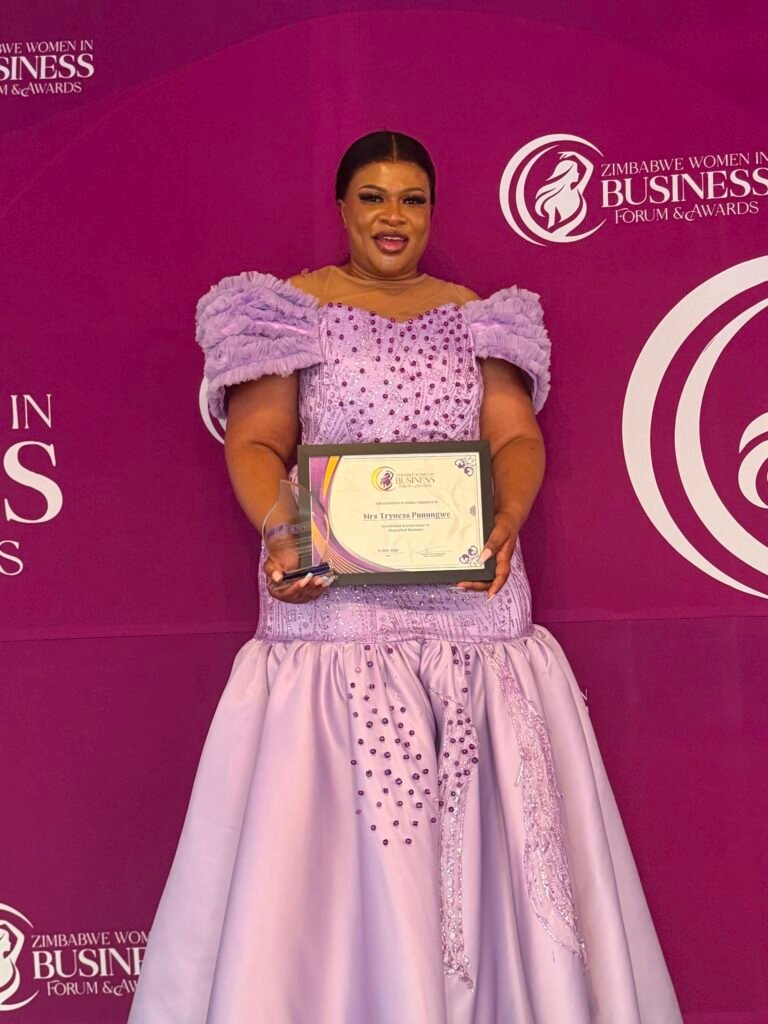 Fashion Toucheé Founder Tryness Punungwe scoops Women in Business Award